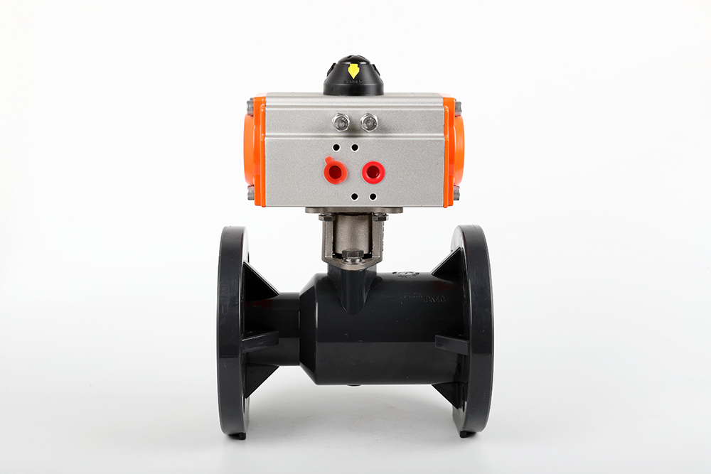 水城气动法兰一体球阀